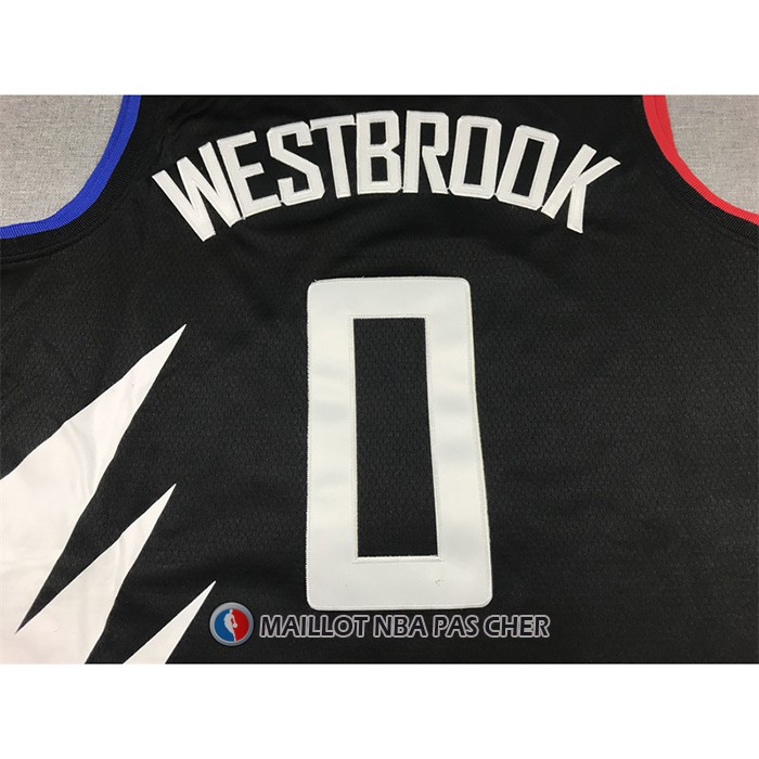 Maillot Los Angeles Clippers Russell Westbrook NO 0 Statement 2022-23 Noir
